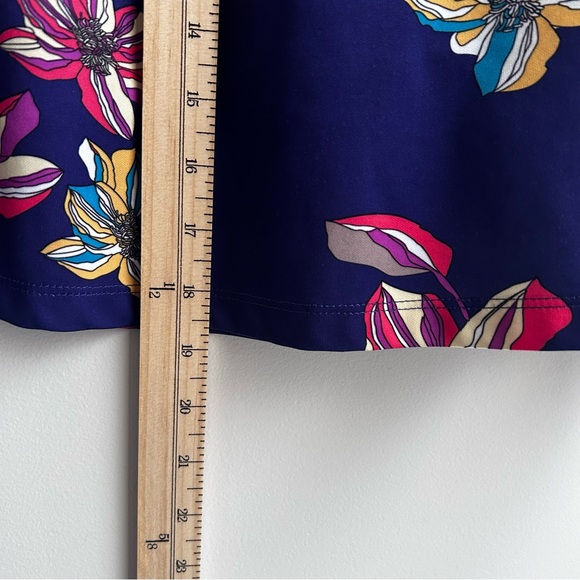 Monterey Club Blue Floral Skort, Large, Golf, Tennis, Athletic Skort, Athleisure - Picture 5 of 9